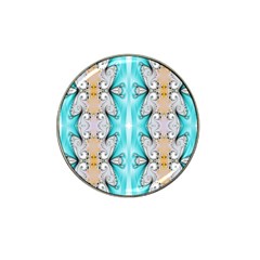 Seamless Wallpaper Pattern Symmetry Art Hat Clip Ball Marker (4 Pack) by Pakrebo