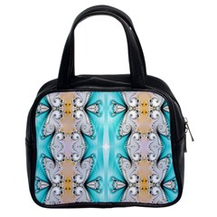 Seamless Wallpaper Pattern Symmetry Art Classic Handbag (two Sides) by Pakrebo