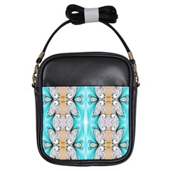 Seamless Wallpaper Pattern Symmetry Art Girls Sling Bag by Pakrebo