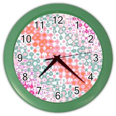 Springtemptation Color Wall Clock by designsbyamerianna