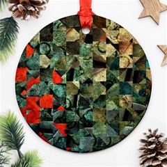 Urbangeometry Round Ornament (two Sides) by designsbyamerianna