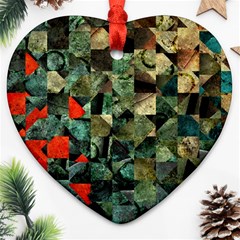 Urbangeometry Heart Ornament (two Sides) by designsbyamerianna