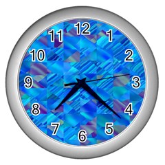 Brokenmirrors Wall Clock (silver) by designsbyamerianna