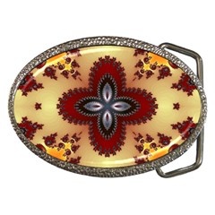 Kaleidoscope Fractal Pattern Belt Buckles by Pakrebo