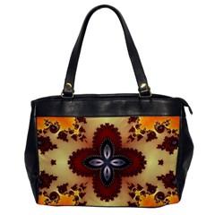 Kaleidoscope Fractal Pattern Oversize Office Handbag by Pakrebo