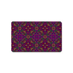 Triangle Pattern Kaleidoscope Color Magnet (name Card) by Pakrebo