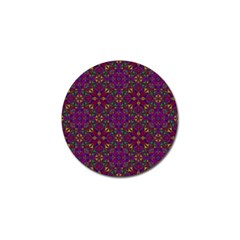 Triangle Pattern Kaleidoscope Color Golf Ball Marker by Pakrebo