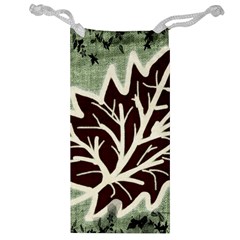 Drawing Autumn Leaves Season Jewelry Bag