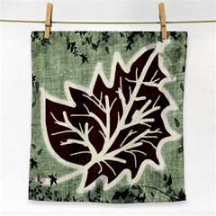 Drawing Autumn Leaves Season Face Towel by Pakrebo