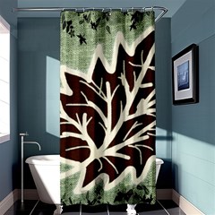 Drawing Autumn Leaves Season Shower Curtain 36  X 72  (stall)  by Pakrebo