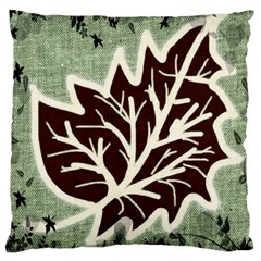 Drawing Autumn Leaves Season Large Cushion Case (one Side) by Pakrebo