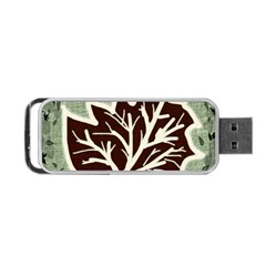 Drawing Autumn Leaves Season Portable Usb Flash (one Side) by Pakrebo