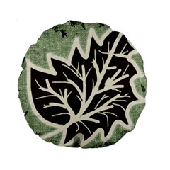 Drawing Autumn Leaves Season Standard 15  Premium Round Cushions by Pakrebo