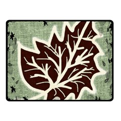 Drawing Autumn Leaves Season Double Sided Fleece Blanket (small)  by Pakrebo