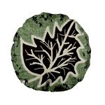 Drawing Autumn Leaves Season Standard 15  Premium Flano Round Cushions Front