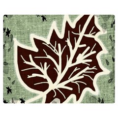 Drawing Autumn Leaves Season Double Sided Flano Blanket (medium)  by Pakrebo