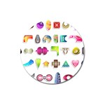 Shapes Abstract Set Pack Magnet 3  (Round) Front