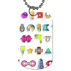 Shapes Abstract Set Pack Dog Tag (one Side) by Pakrebo