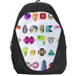 Shapes Abstract Set Pack Backpack Bag Front