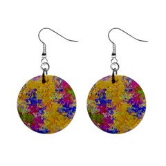 Marble Texture Abstract Abstraction Mini Button Earrings by Pakrebo