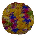 Marble Texture Abstract Abstraction Large 18  Premium Flano Round Cushions Back