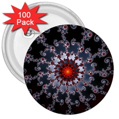 Fractal Rendering Spiral Helix 3  Buttons (100 Pack)  by Pakrebo