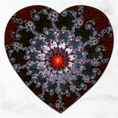 Fractal Rendering Spiral Helix Jigsaw Puzzle (heart) by Pakrebo