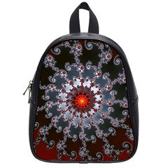 Fractal Rendering Spiral Helix School Bag (small) by Pakrebo