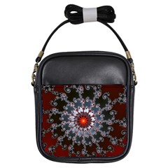 Fractal Rendering Spiral Helix Girls Sling Bag by Pakrebo