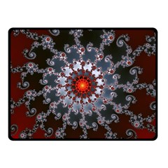 Fractal Rendering Spiral Helix Fleece Blanket (small) by Pakrebo