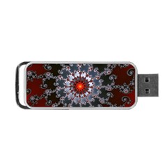 Fractal Rendering Spiral Helix Portable Usb Flash (one Side) by Pakrebo