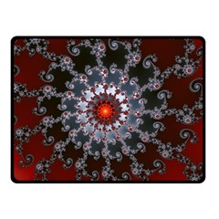 Fractal Rendering Spiral Helix Double Sided Fleece Blanket (small)  by Pakrebo