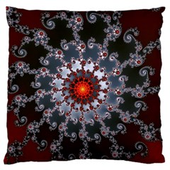 Fractal Rendering Spiral Helix Large Flano Cushion Case (one Side) by Pakrebo