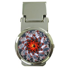 Fractal Spiral Rendering Curve Money Clip Watches