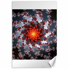 Fractal Spiral Rendering Curve Canvas 24  X 36  by Pakrebo