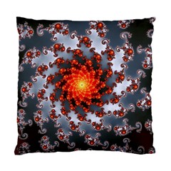 Fractal Spiral Rendering Curve Standard Cushion Case (two Sides) by Pakrebo