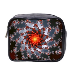 Fractal Spiral Rendering Curve Mini Toiletries Bag (two Sides) by Pakrebo