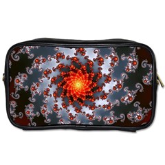 Fractal Spiral Rendering Curve Toiletries Bag (two Sides) by Pakrebo