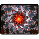 Fractal Spiral Rendering Curve Fleece Blanket (Medium)  60 x50  Blanket Front