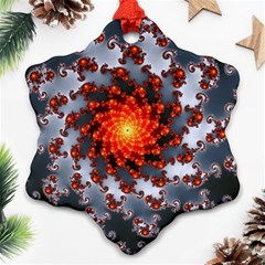 Fractal Spiral Rendering Curve Snowflake Ornament (two Sides) by Pakrebo