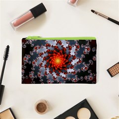 Fractal Spiral Rendering Curve Cosmetic Bag (xs) by Pakrebo