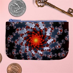 Fractal Spiral Rendering Curve Large Coin Purse by Pakrebo