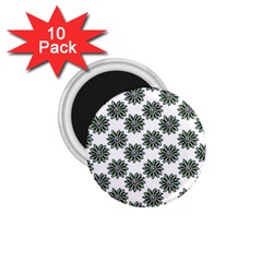 Graphic Pattern Flowers 1 75  Magnets (10 Pack)  by Pakrebo