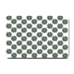 Graphic Pattern Flowers Small Doormat  by Pakrebo