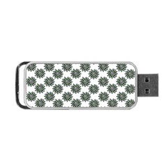 Graphic Pattern Flowers Portable Usb Flash (one Side) by Pakrebo