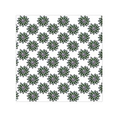 Graphic Pattern Flowers Small Satin Scarf (square) by Pakrebo