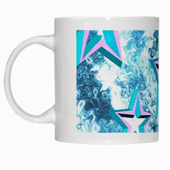 Stars Background Star Shiny White Mugs by Pakrebo