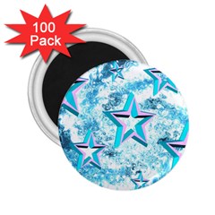 Stars Background Star Shiny 2 25  Magnets (100 Pack)  by Pakrebo