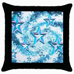 Stars Background Star Shiny Throw Pillow Case (black) by Pakrebo