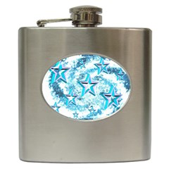 Stars Background Star Shiny Hip Flask (6 Oz) by Pakrebo